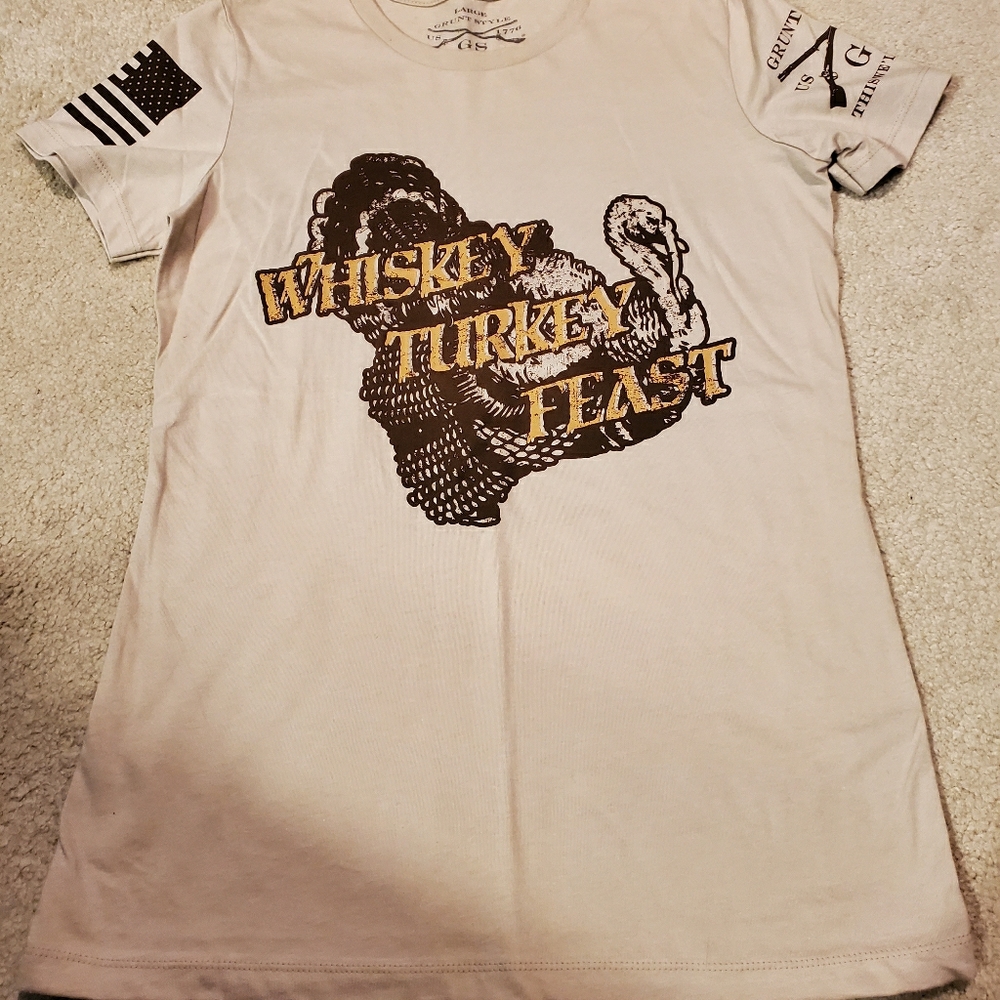 Grunt Style womens Thanksgiving t shirt size large